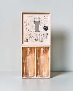 Toyo-Sasaki Thin-Wall Beer Glass Set