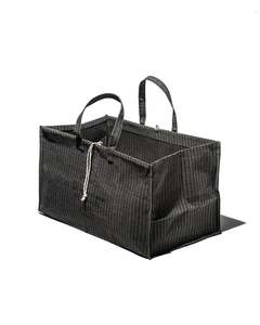Puebco Waxed Canvas Large Bag - Grey