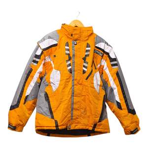Hiking: Spyder Ski Jacket – Men’s High Performance Snow Jacket – Orange/Grey - XL