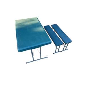 Camping: Portable Folding Camping Picnic Table & Bench Set