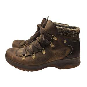 Hiking Boots: Merrell dark earth hiking leather boots - Women Uk 5.5 - Us 8