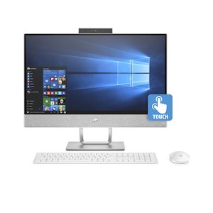 Desktop: HP Pavilion (27-r077a) 27" Touchscreen AIO, i7-7700, 16GB, 512GB SSD, Windows 11, Complete Setup- Refurbished Excellent Condition