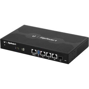 Peripheral: Ubiquiti EdgeRouter ER-4 Gigabit Router 3x Gigabit RJ45 - 1x SFP - 1x RJ45 - Refurbished Excellent Condition