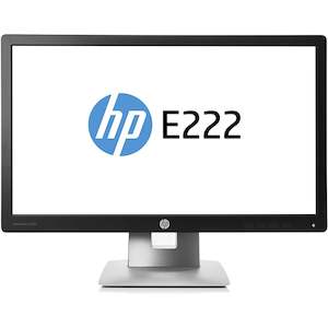 Peripherals: HP EliteDisplay E222 – 21.5” Full HD IPS Monitor, VGA / DVI / DisplayPort – Refurbished Good Condition