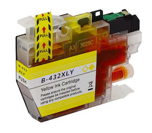 Printer Ink Cartridges: LC432XLY Compatible High-Yield Yellow Ink Cartridge – Brother Printers