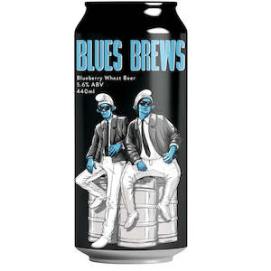All Wheat Beer: Double Vision Blues Brew Blueberry Wheat 440ml
