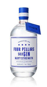 Navy Strength Gin: Four Pillars Gin 700ml Navy Strength