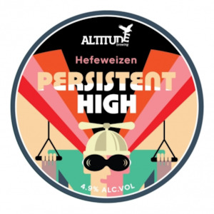 All Wheat Beer: Altitude Brewing Persistent High Hefeweizen 440ml
