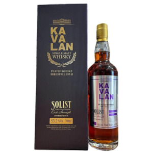 Japanese Whisky: Kavalan Solist Peated Single Cask Strength 53.2% 700ml