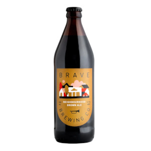 Hawkes Bay: Brave Brewing Neighbourhood Brown Ale 500ml Bottle