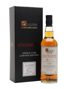 Blackadder Whiskies: Blackadder Statement No 55 Tamdhu 34 YO 1988 Hogshead 52.5%