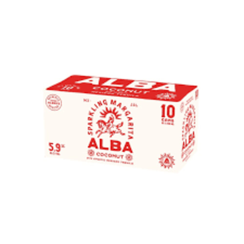 Alba Sparkling Coconut Margarita 10pk Cans