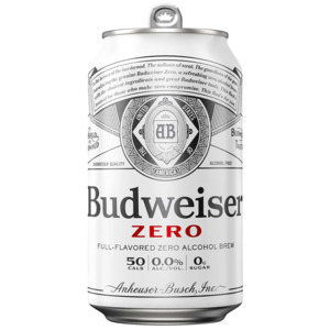 Us Beer: Budweiser Zero 355ml Can