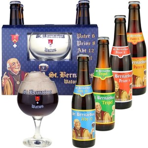 St Bernardus 4x330ml + 1xGlass Giftpack
