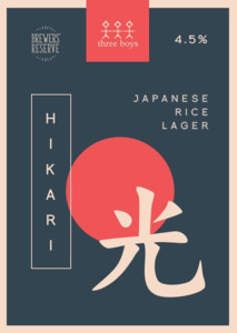 Ipa: Three Boys Hikari Japanese Rice Lager 330ml