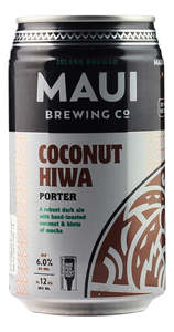 All Porter Beer: Maui Brewing Coconut Hiwa Porter 355ml Can