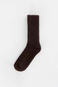 Portuguese Wool Socks - Brown
