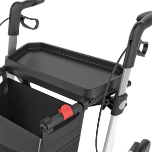 Tray with anti-slip mat for rollators Rehasense