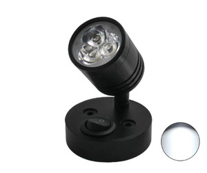 Products: Black LED Reading Light RV, Boat, Caravan 12V 6000K White Mysite