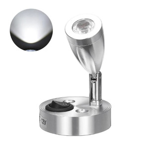Products: Silver LED Reading Light RV, Boat, Caravan 12V 6000K White Mysite