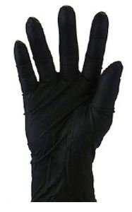 SAFETY GEAR: MattPack Nitrile Gloves Powder Free Black
