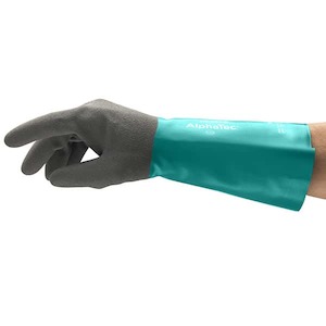 Chemical Gloves: Ansell AlphaTech  Gauntlet 356mm Gloves