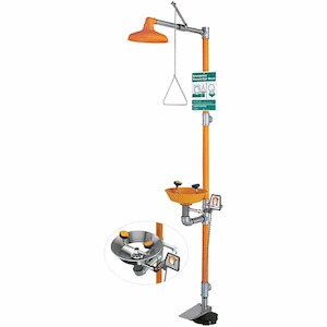 Shower & Eye/Face Wash, Plastic Bowl, HFC, P/Coat