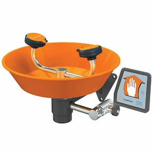 Guardian Eye Face Wash Systems: Eye/Face Wash, Wall Mounted, Plastic Bowl