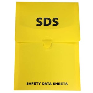 Dangerous Goods Accessories: SDS Holder 210x300 Poly Yellow