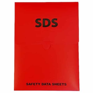 Dangerous Goods Accessories: SDS Holder 210x300 Poly Red