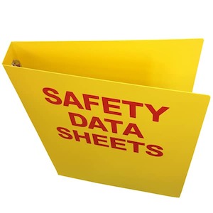 Dangerous Goods Accessories: MSDS 2 Ring Binder