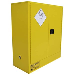 160L Toxic Substance Cabinet, 2 Doors, 2 Shelves