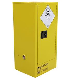 Storage Solutions: 60L Toxic Substance Cabinet, 1 Door, 2 Shelves