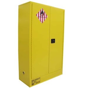 Class 4 Dangerous Goods Storage Cabinets: 250L Class 4 DG Cabinet, 2 Doors, 3 Shelves