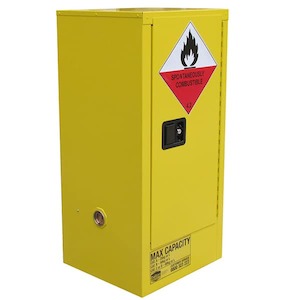Class 4 Dangerous Goods Storage Cabinets: 60L Class 4 DG Cabinet, 1 Door, 2 Shelves