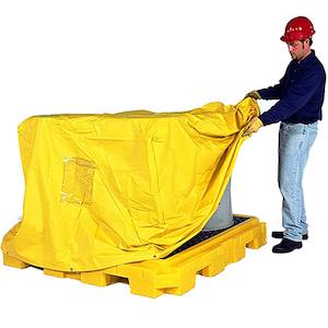 Spill Containment Drum: Ultra Pull Over Cover for 4 drum pallets