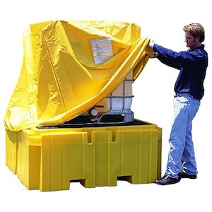 Spill Containment Ibc Tank: Ultra Pull Over Cover For IBC Spill Pallet Plus