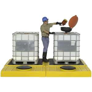Spill Containment Ibc Tank: Ultra Two Deck Modular IBC System (2 Pallets + 2 Tanks)