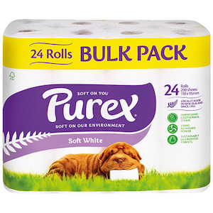 Covid 19 Collections: Purex Toilet Tissue Unscented 2 Ply, Bulk Pack of 24