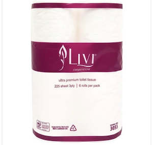 Livi Impressa Luxury Toilet Paper 3 Ply, Carton of 48