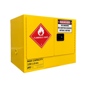 Storage Solutions: 100L Flammable Storage Cabinet, 2 Doors, 1 Shelf