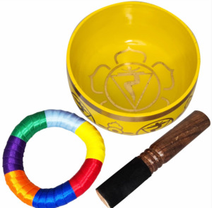 SINGING BOWL - Chakra Yellow 13cm