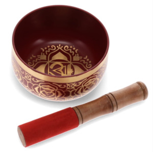 Special Offers For Valentines Day: SINGING BOWL - Chakra Base Red 12.5cm
