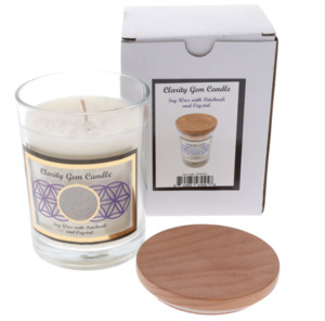 Candles 1: GEMSTONE CANDLE - Clarity Clear Quartz
