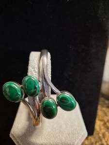 Malachite Stirling Silver Bracelet