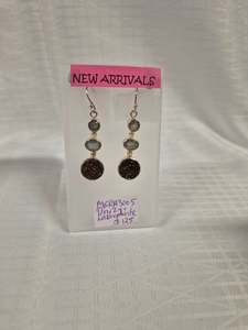 Druzy & Labradorite Stirling Silver Earrings