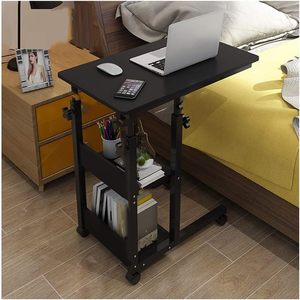Computer Desk: Height Adjustable Mobile Side Table – Laptop Desk for Bed, Sofa & Breakfast Tray