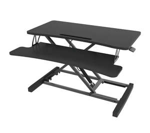 Computer Desk: My Office Sit Stand Desk Riser Adjustable Height Standing Desk Converter