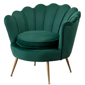 RELAXIO Elegant Velvet Living Room Sofa Chair – Mid-Century Modern Design