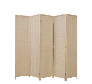 Instant Privacy and Style with 5-Panel Folding Room Divider